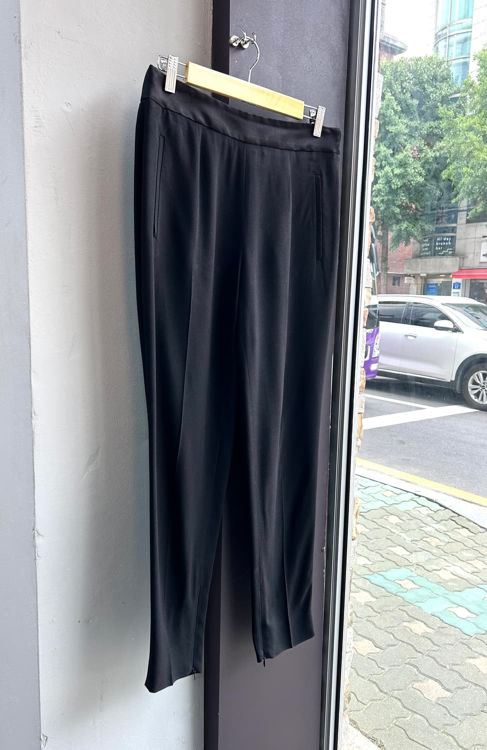 40s/ 프라다 블랙 트라우저 팬츠 상품이미지2