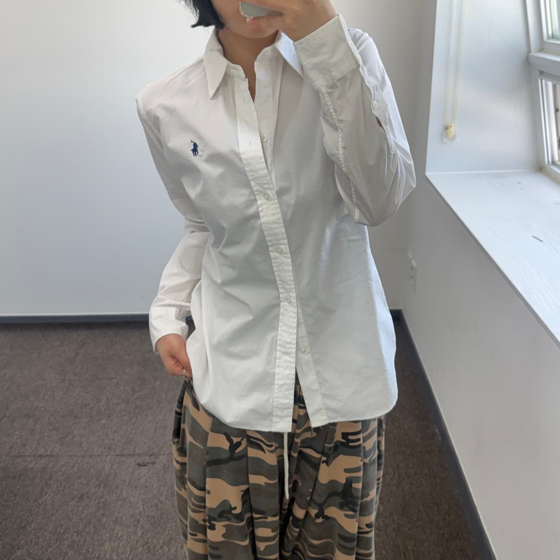 Polo 폴로 네이비포니 화이트 셔츠 상품이미지2