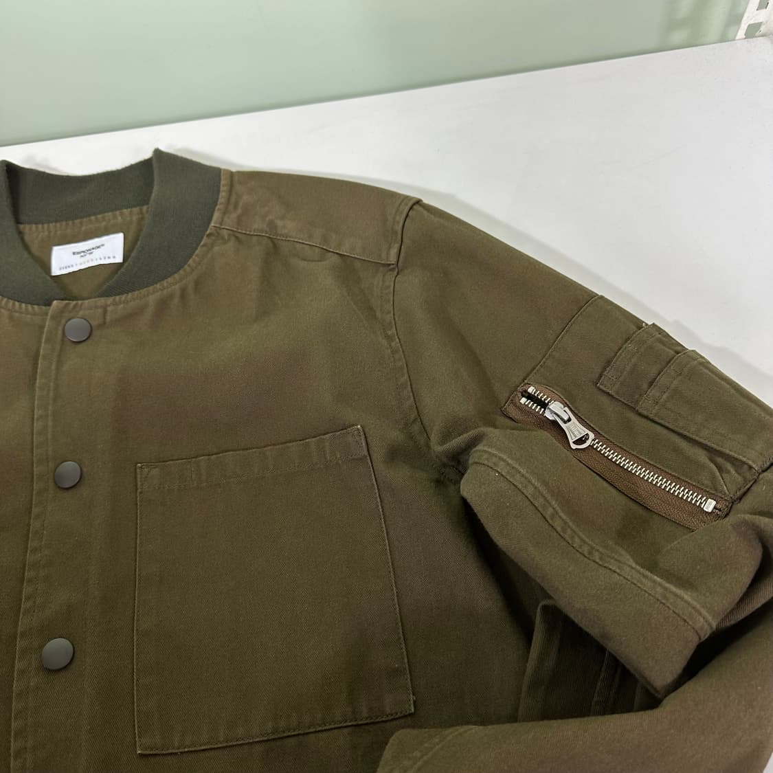 95 에스피오나지 암포켓 코튼 MA1 카키 코튼자켓 상품이미지3