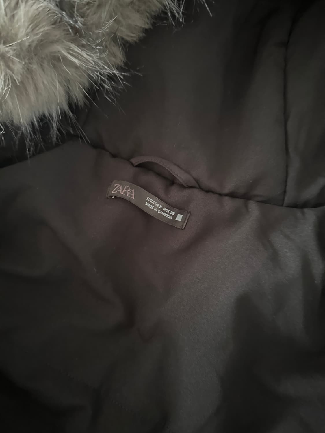 페이크 스웨이드 패딩 점퍼 S사이즈 상품이미지3