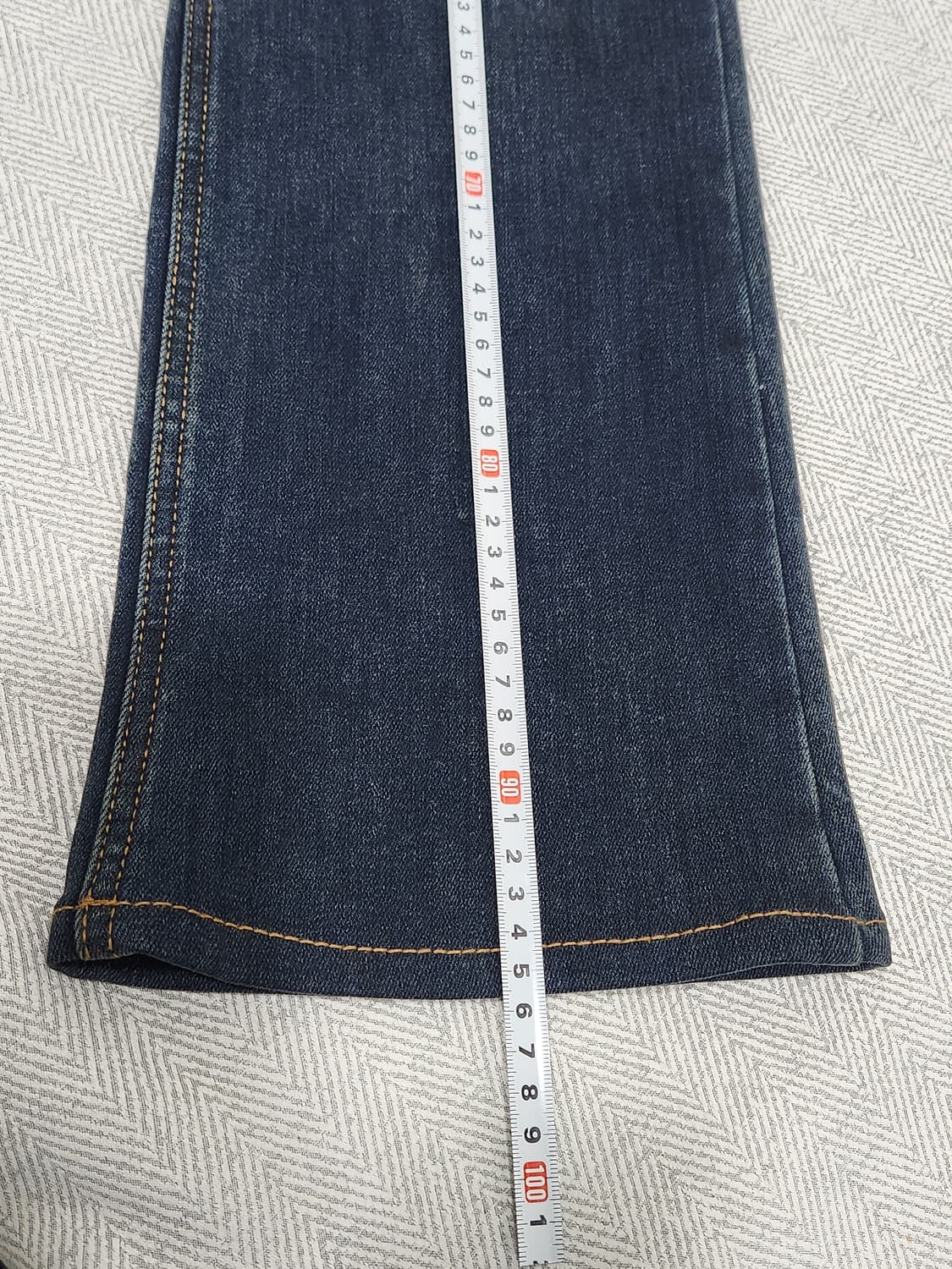 블랙업 안감기모 데님 부츠컷 청바지 여성 S사이즈 상품이미지10