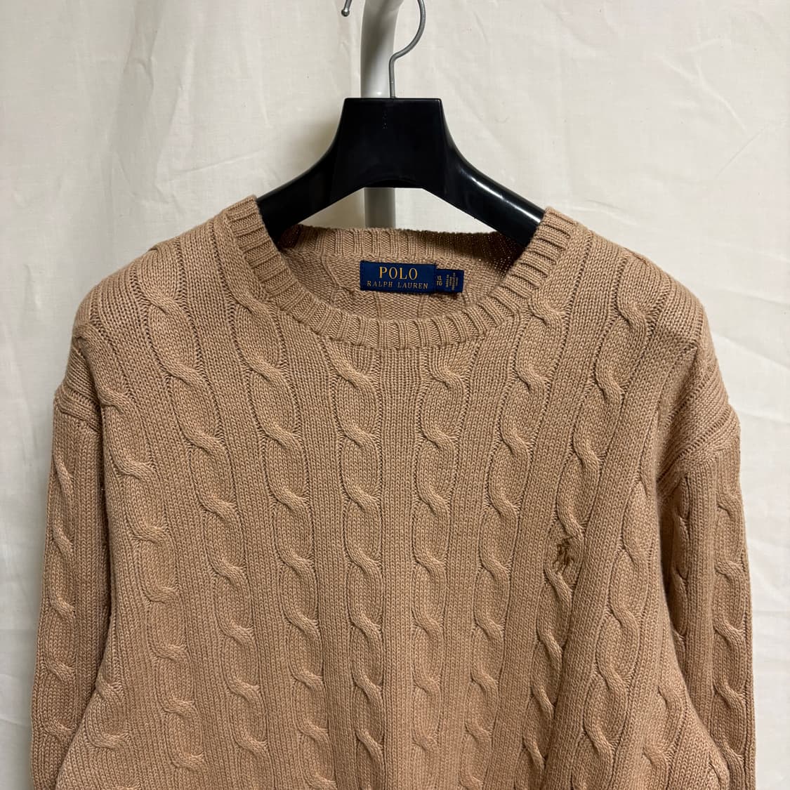 폴로 랄프로렌 케이블 니트 / 베이지, XL 상품이미지2