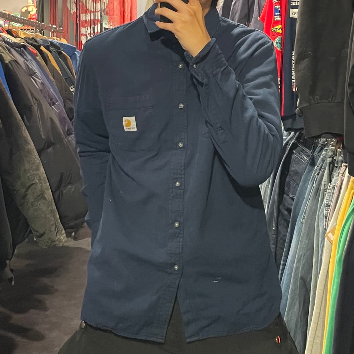 [IM] carhartt 칼하트 사파이어블루 긴팔셔츠 상품이미지3