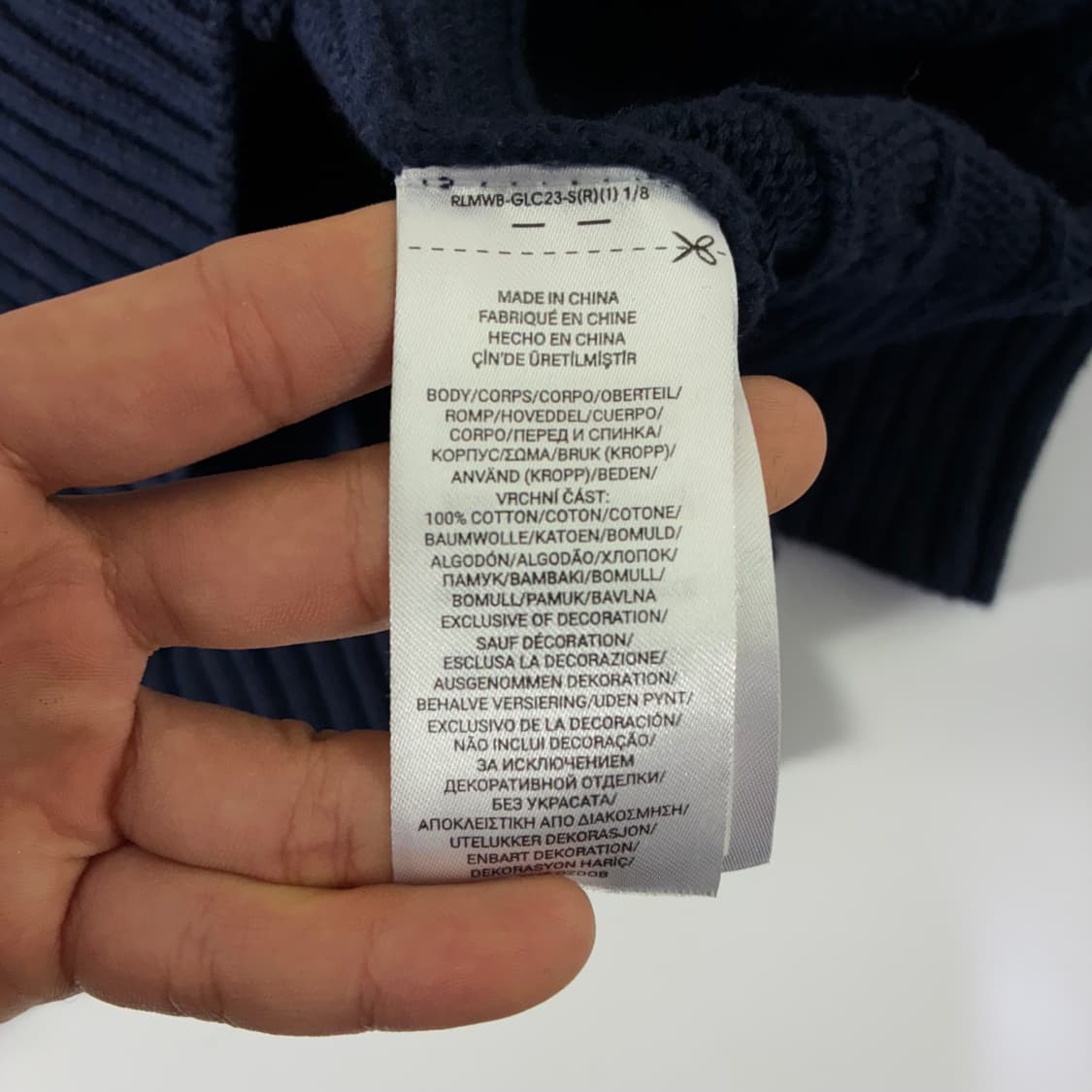 Polo  폴로 랄프로렌 자수 코튼 꽈배기 니트 상품이미지6