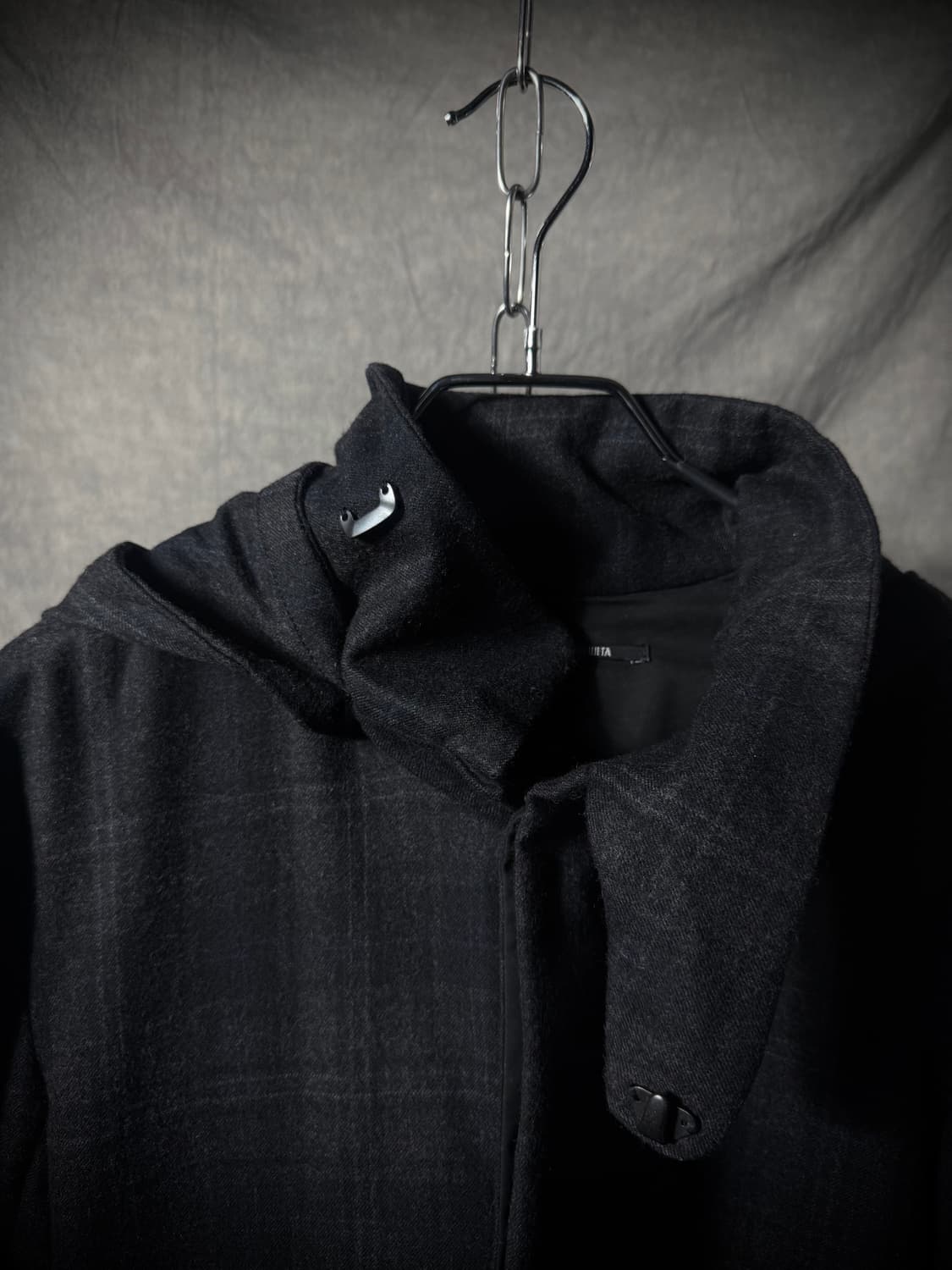 Lumen et Umbra Hooded Check Coat  상품이미지10