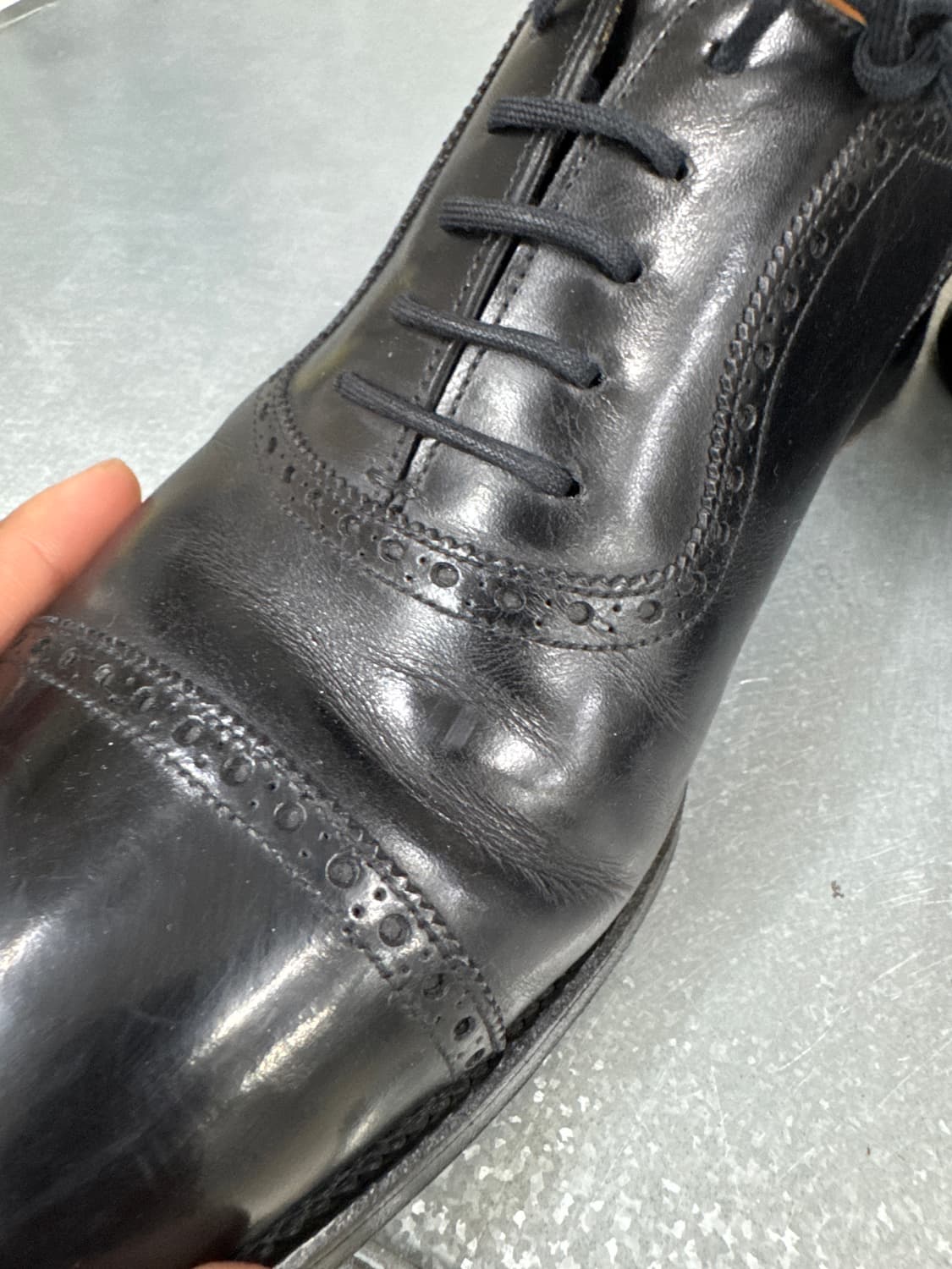 존롭 윙팁 더비 블랙 7.5 상품이미지9