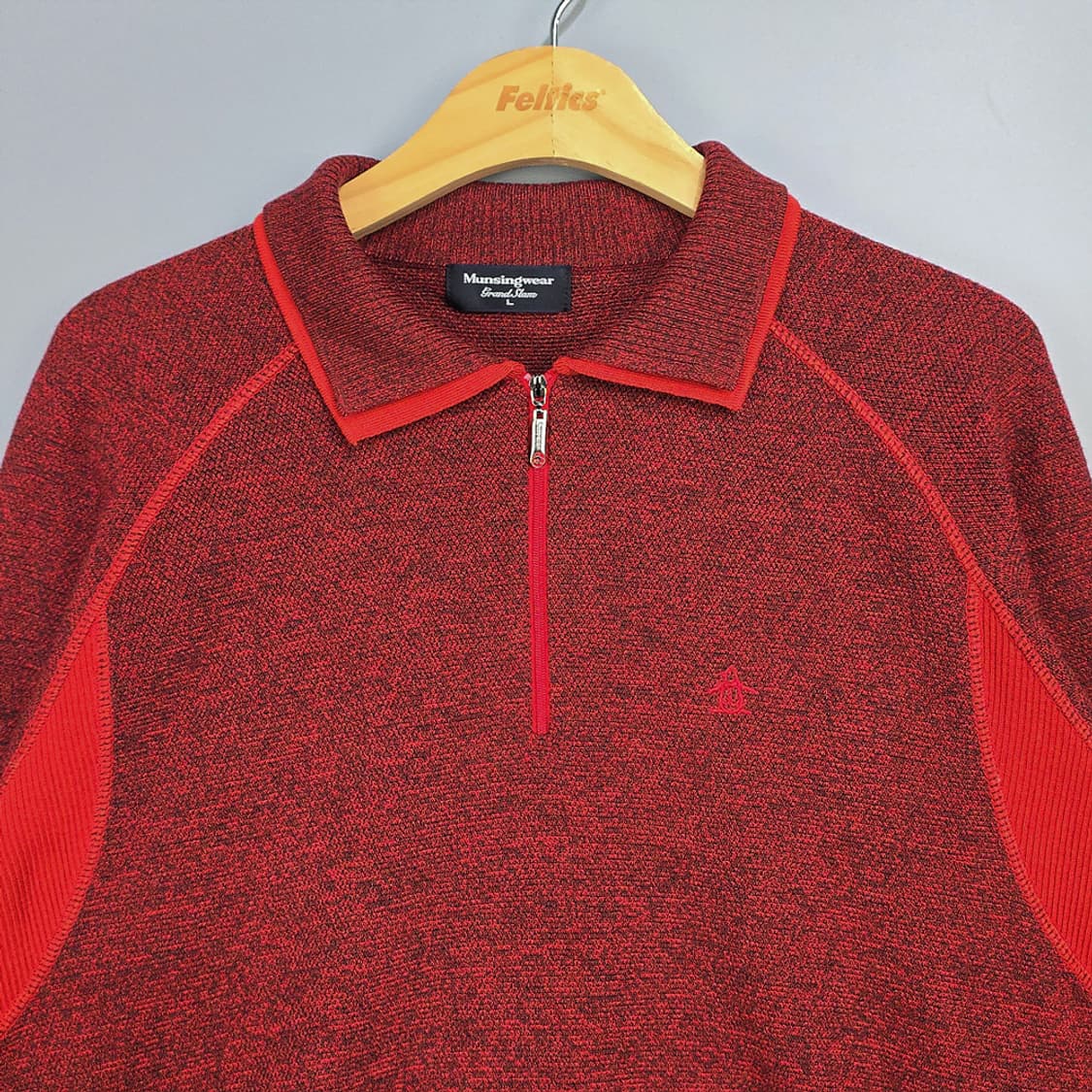 먼싱웨어(Munsingwear) 그랜드슬램 울 하프집업 니트 100 상품이미지2