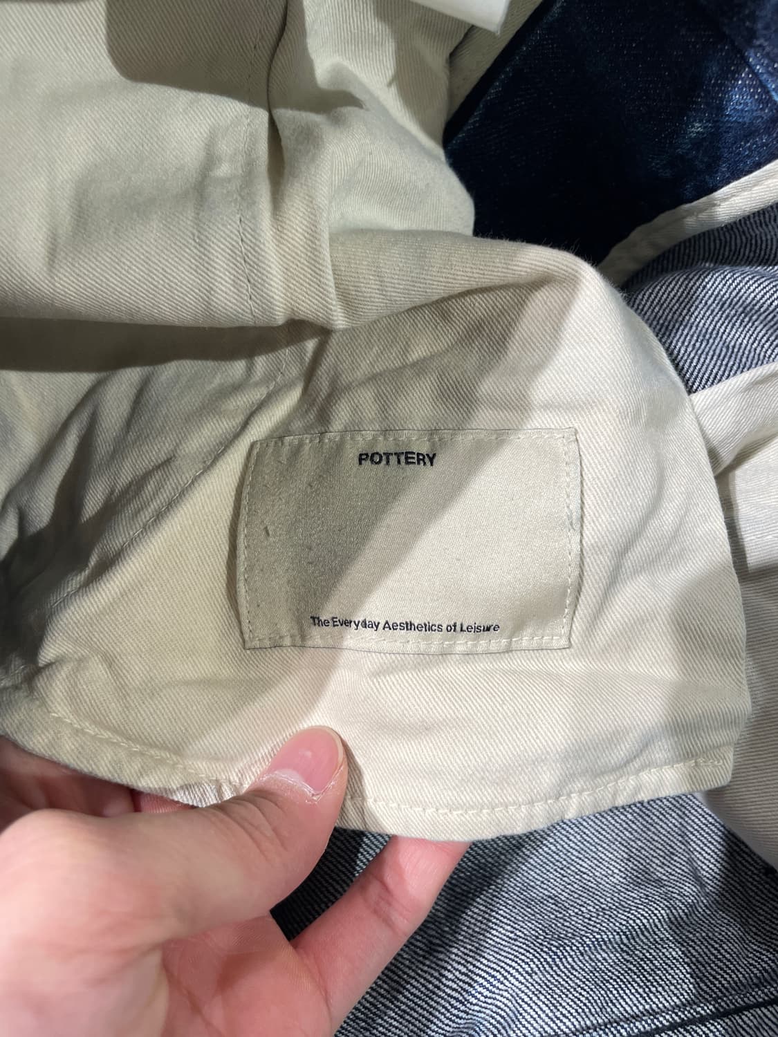 포터리 진청 워싱 데님 팬츠 상품이미지8