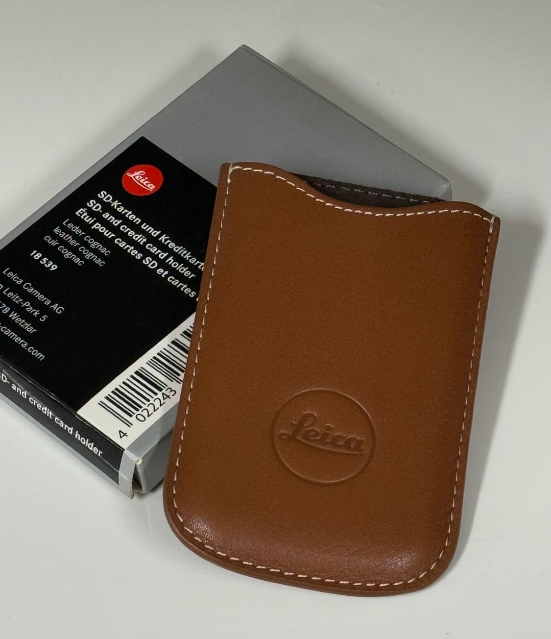 새제품 / Leica 라이카 SD 카드홀더 & 카드지갑 꼬냑 상품이미지1