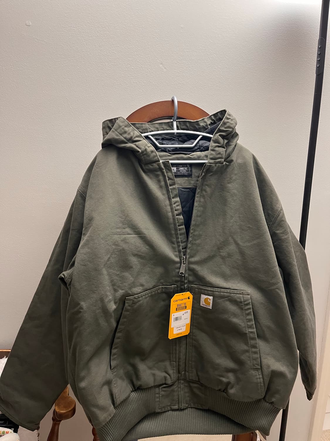 [새상품/택포함] 칼하트 J130 워시드 덕 액티브 자켓 모스 XL 상품이미지1