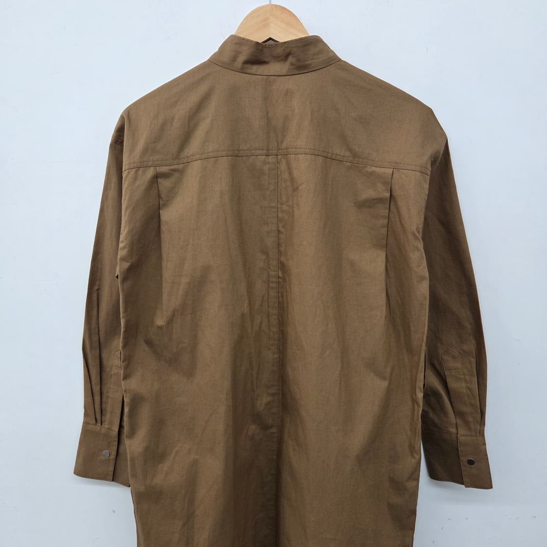 LANVIN 셔츠 롱 트렌치코트 브라운 여XL 상품이미지7