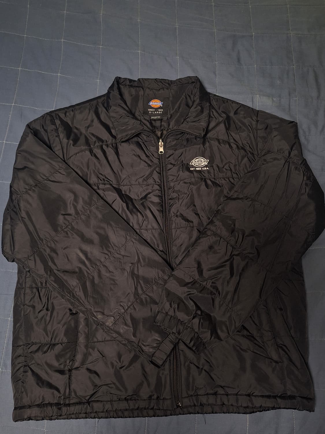 디키즈 USA 올드스쿨 경량패딩 블랙 퀼팅 자켓 상품이미지1