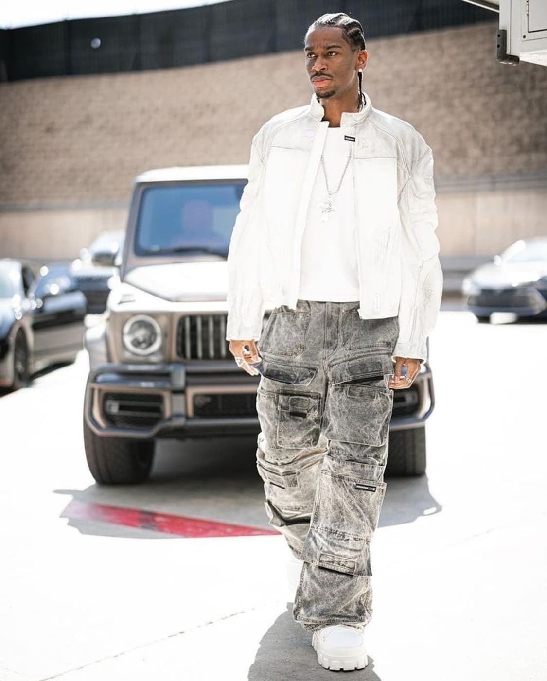 발렌시아가 모터사이클 레더 바이커 자켓 상품이미지4