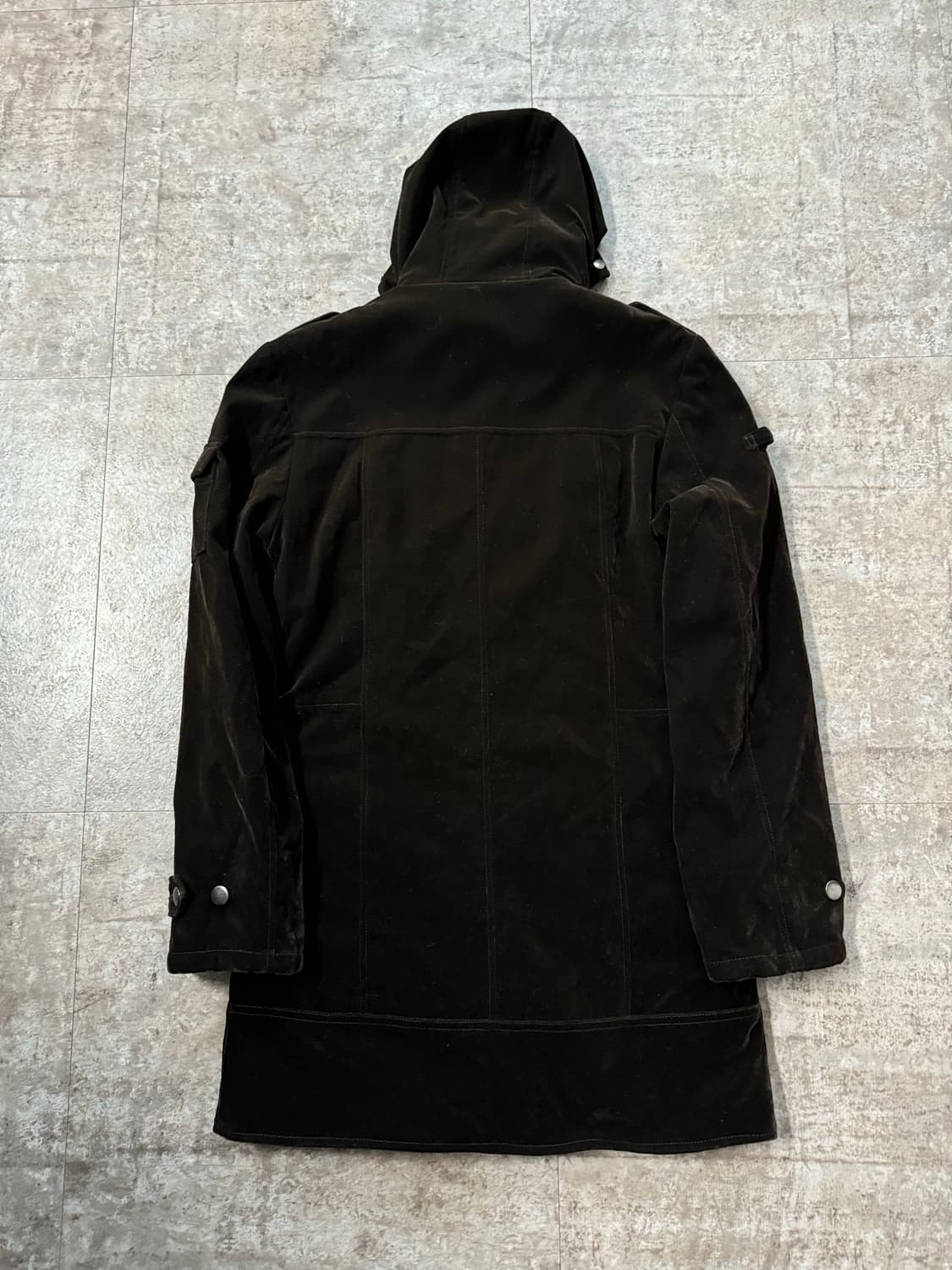 벨벳 파이어맨 후크 후디드 코트 상품이미지5