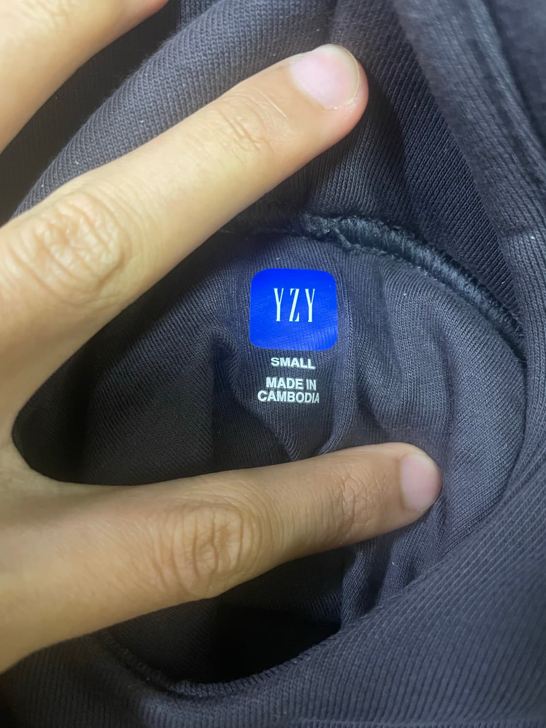 이지갭 발렌시아가 로고 후드 블랙 s 상품이미지5