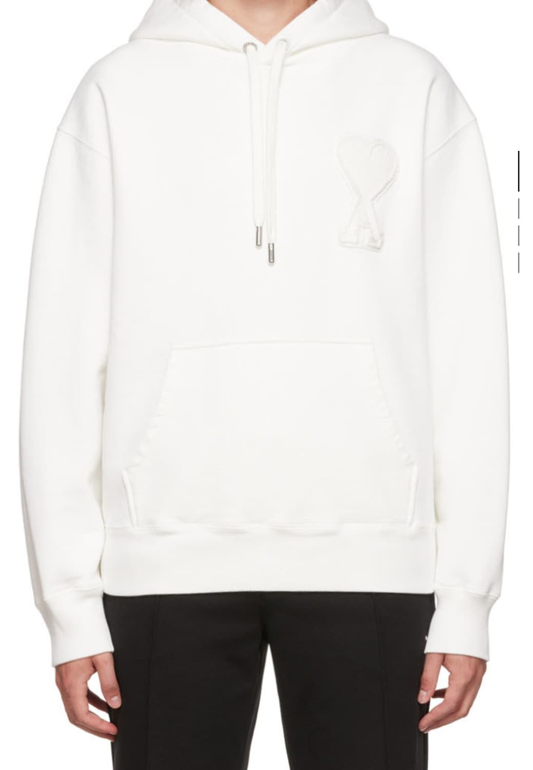 정품 아미 후드티 화이트 m 상품이미지1