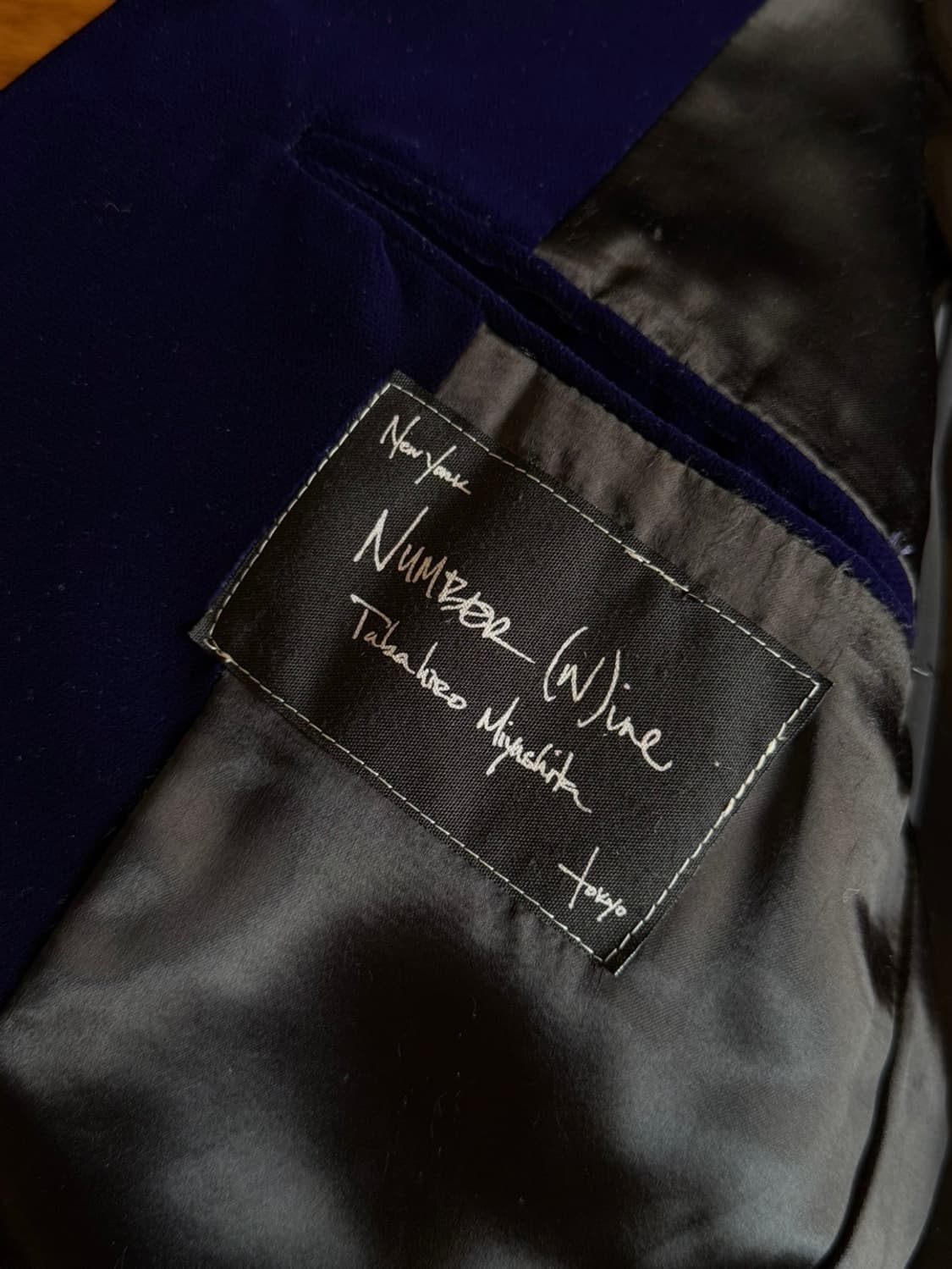 넘버나인 벨루어 블레이저 남성95-100 상품이미지8