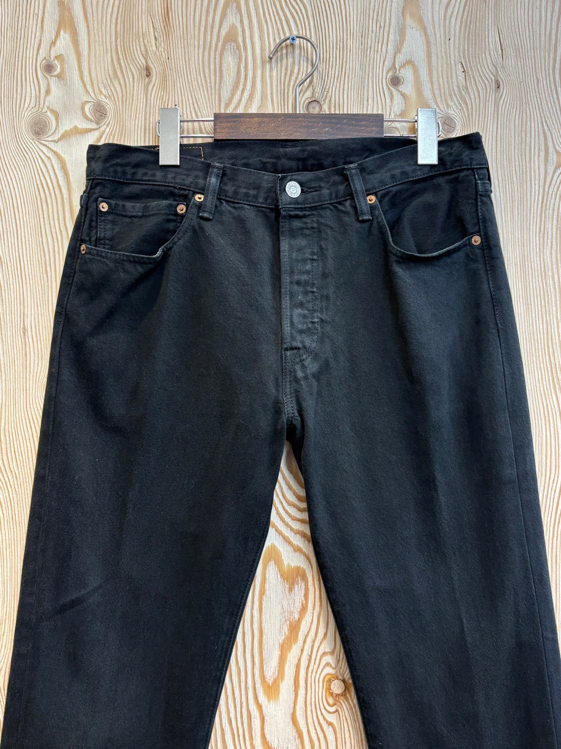 리바이스 501 블랙 데님 팬츠 상품이미지2