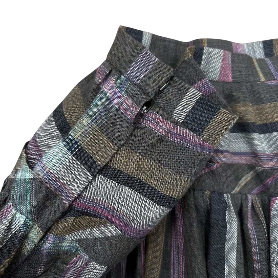 Vintage Check Ruffle Long Skirt 상품이미지4