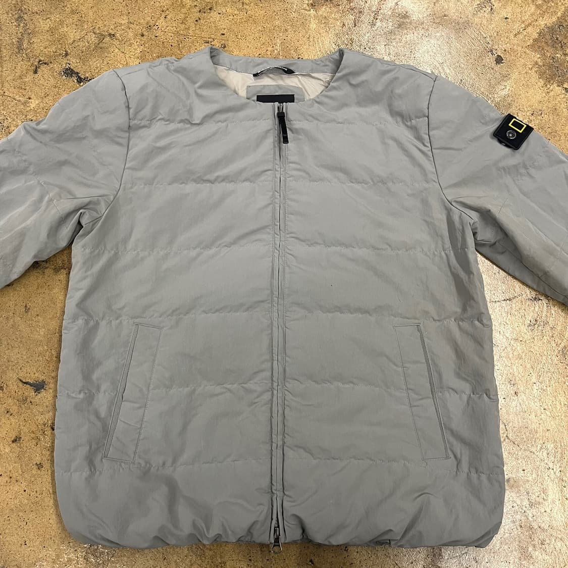 [정품/L] 내셔널지오그래픽 패딩 자켓 그레이 b19 상품이미지3
