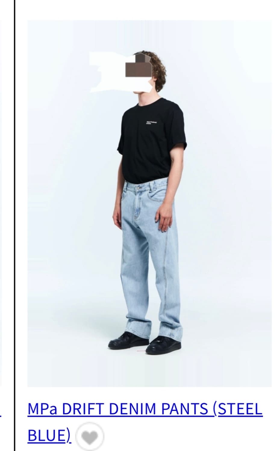 플라스틱프로덕트 드리프트데님팬츠 MPa DRIFT DENIM PANTS 상품이미지2