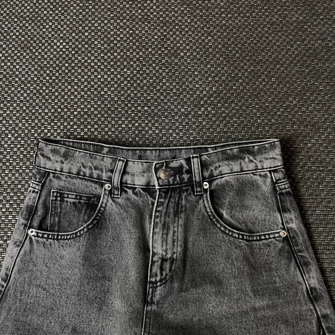 (29) MAJE 마쥬 그레이 커브드 데님 팬츠 상품이미지3