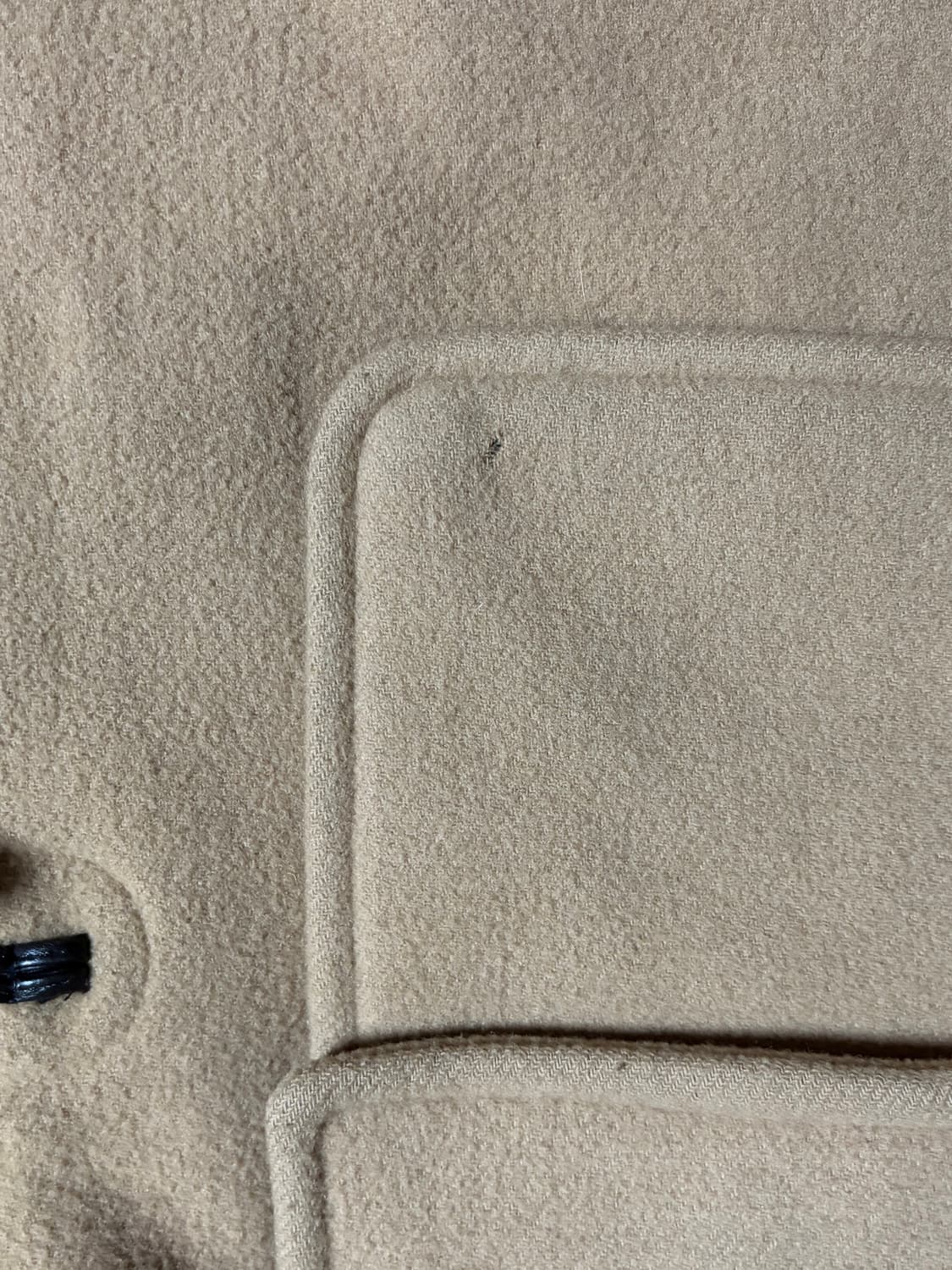 베이지 더플/떡볶이 후드 코트 100 상품이미지4