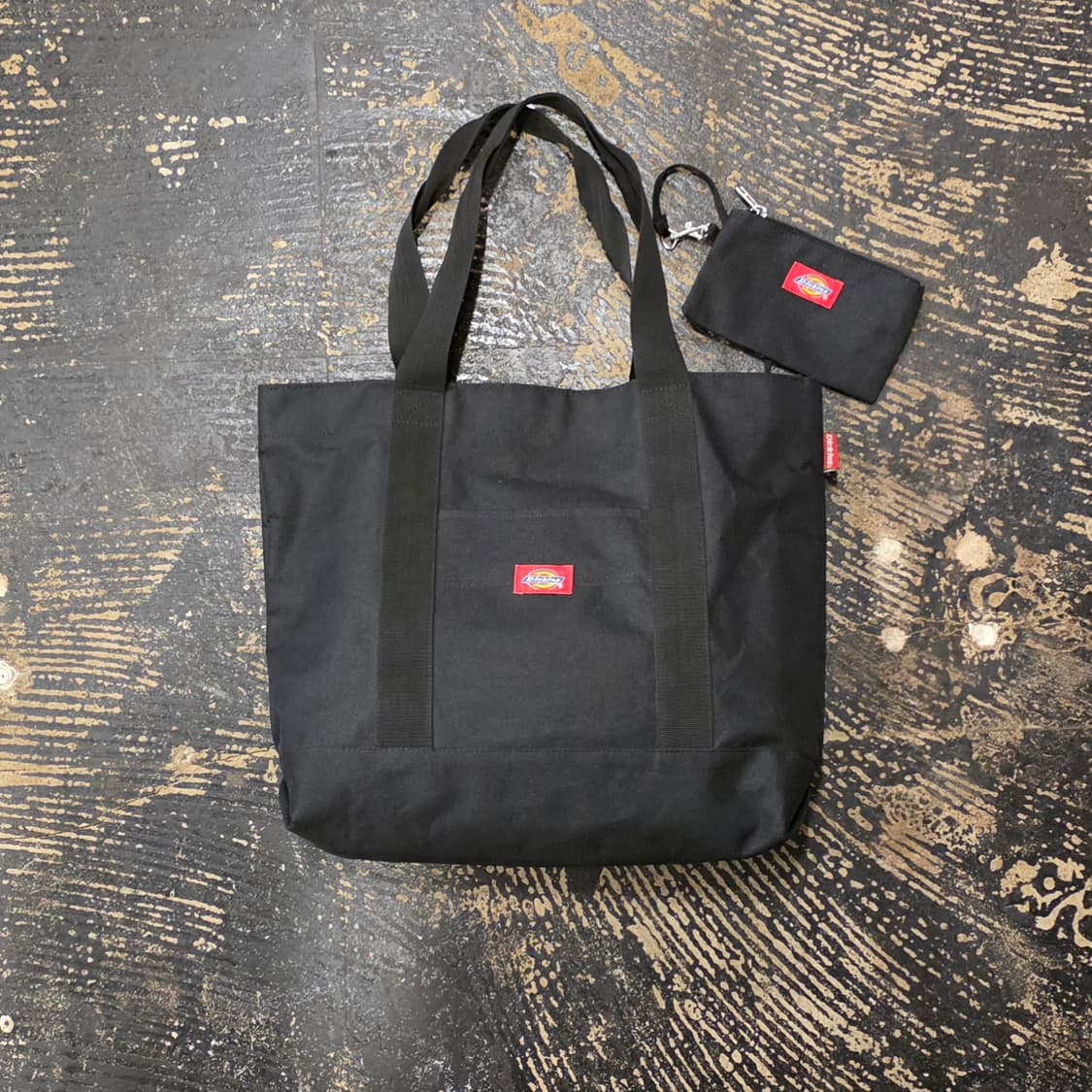 디키즈 블랙 토트백 + 미니 파우치 세트 상품이미지1