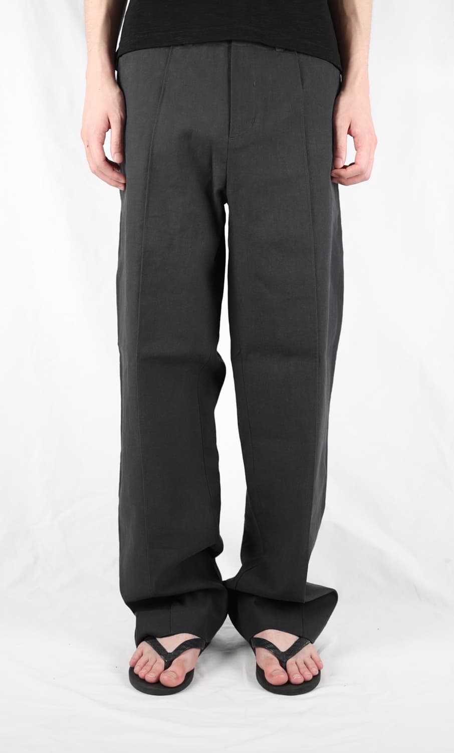 les stitch crease trouser(charcoal) 2사이즈 상품이미지2