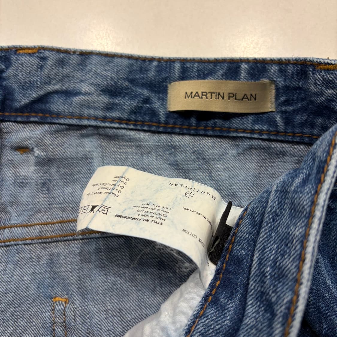 [L] 마틴플랜 빈티지 워싱 데님 팬츠 B925 상품이미지7