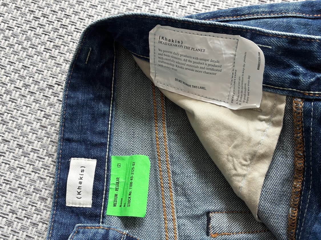 [M] 카키스 스탁 5P 진 쇼츠 반바지 다크블루  상품이미지3