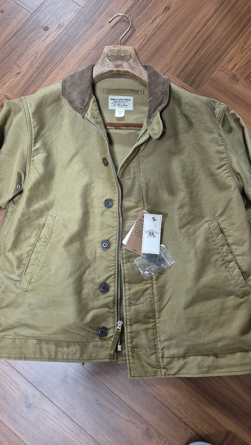 더블알엘 덱자켓 카키 M사이즈 택만뗀 새상품 상품이미지5