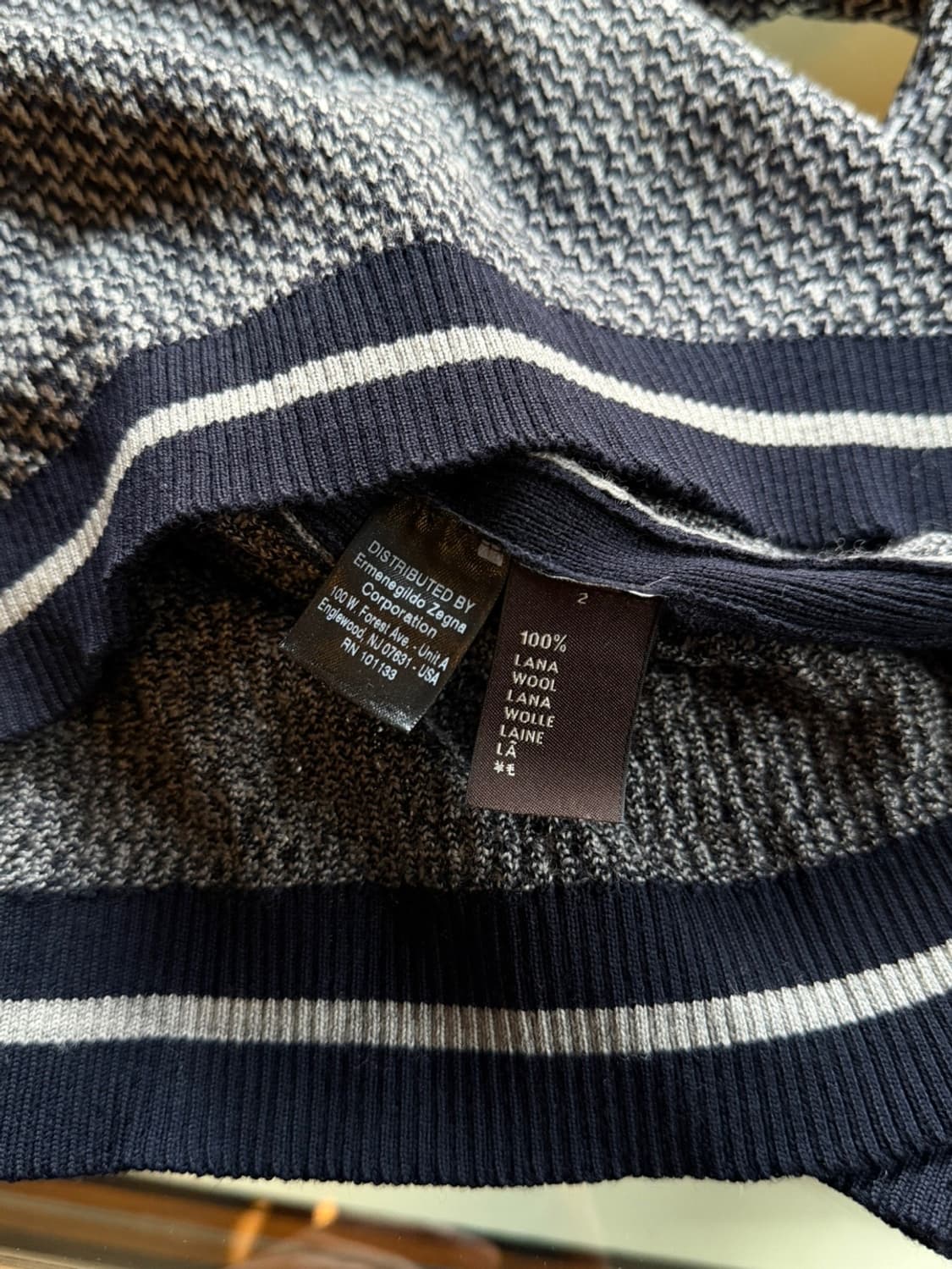 Z제냐 브이넥 니트 100 상품이미지9