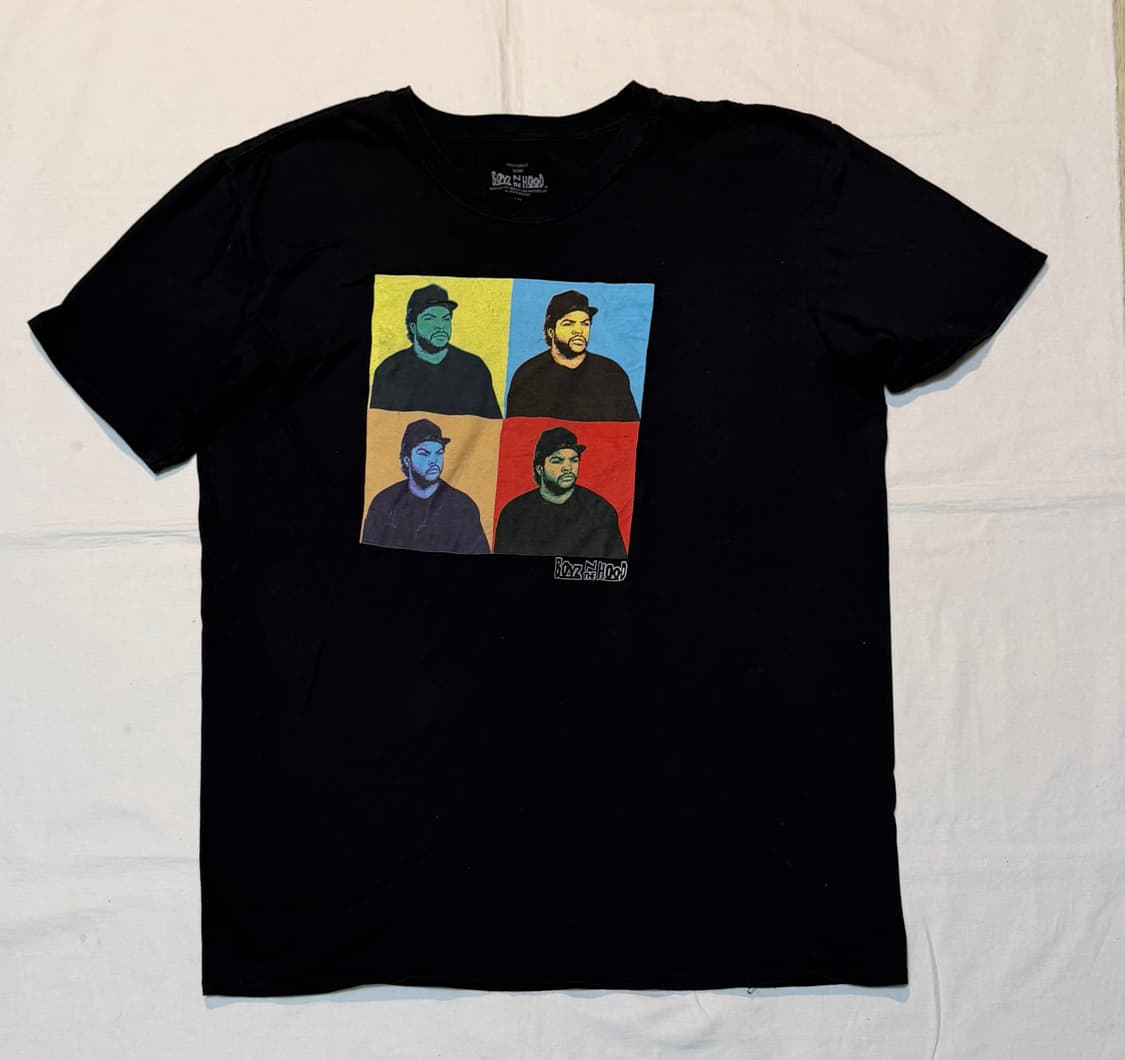 보이즈 앤 후드 ice cube 힙합 랩티 반팔 티셔츠 블랙 상품이미지1