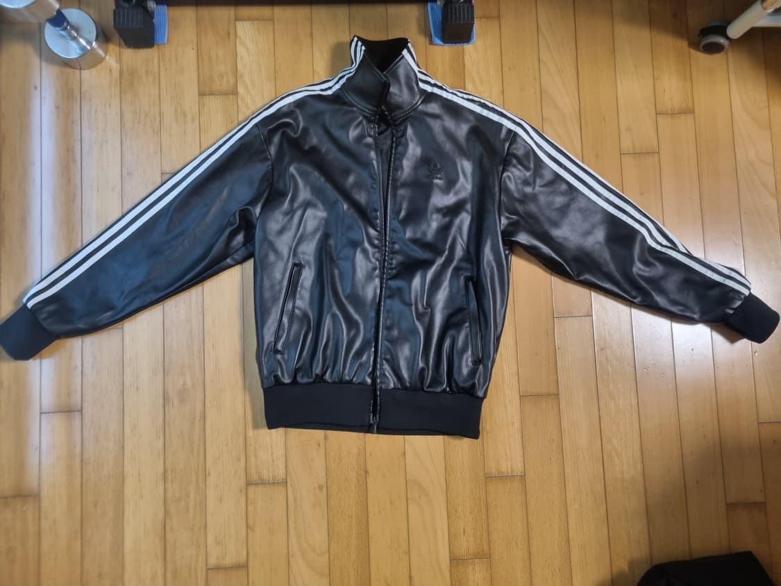 아디다스 포우 레더 아디컬러 3S 루즈 파이어버드 트랙수트 자켓 블랙  상품이미지4