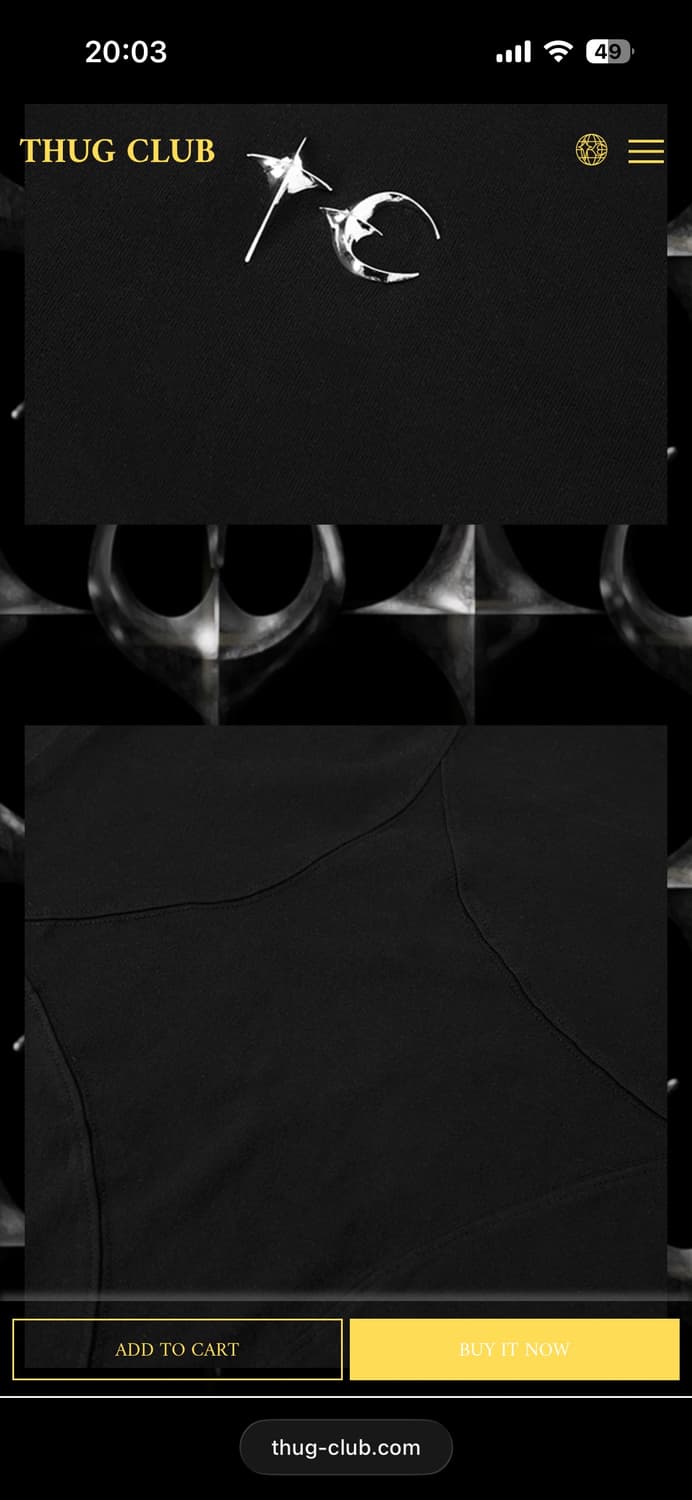 떠그클럽 슬림 반팔티 상품이미지5