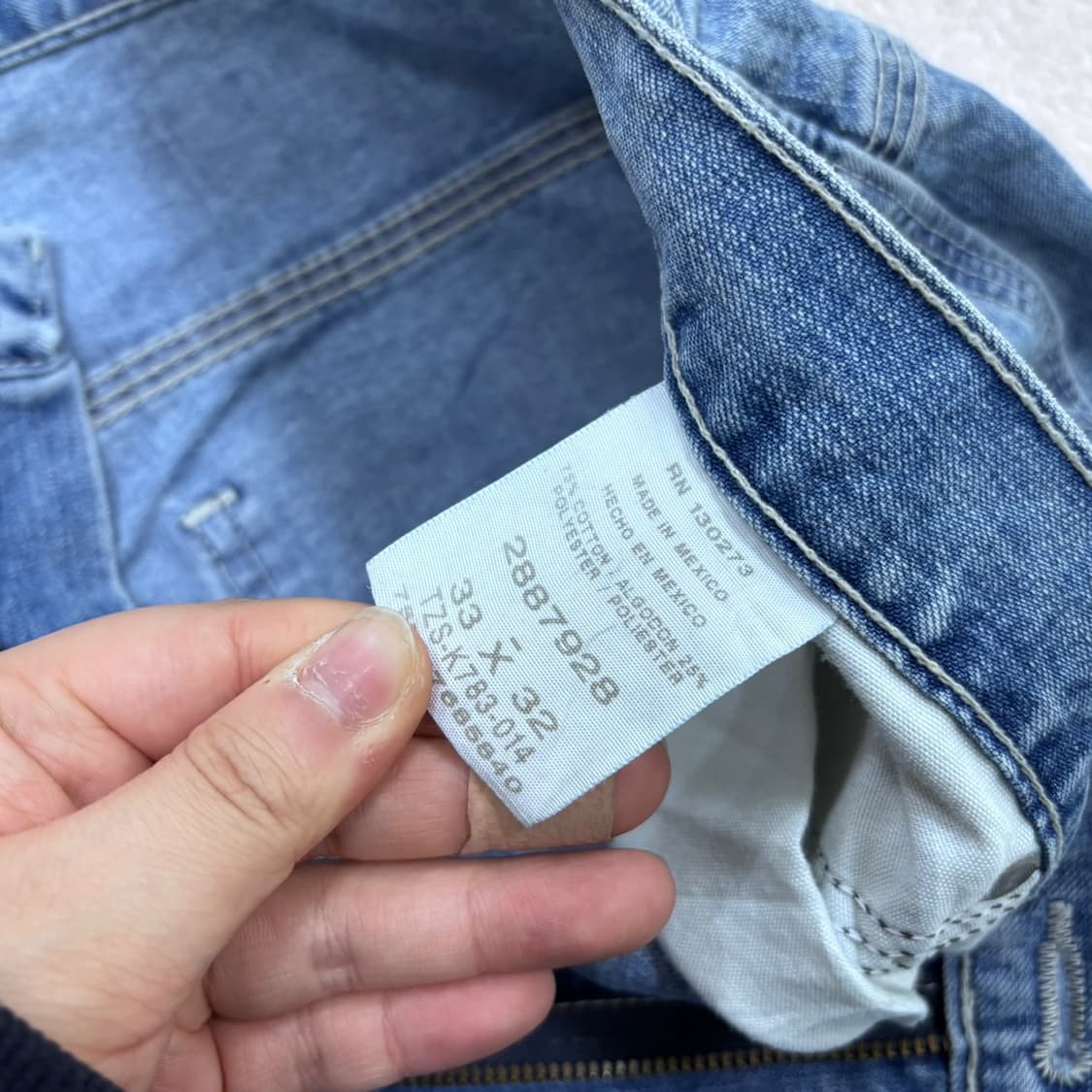 33X32 리 루즈핏 던가리 데님 펜츠 0428E 상품이미지3