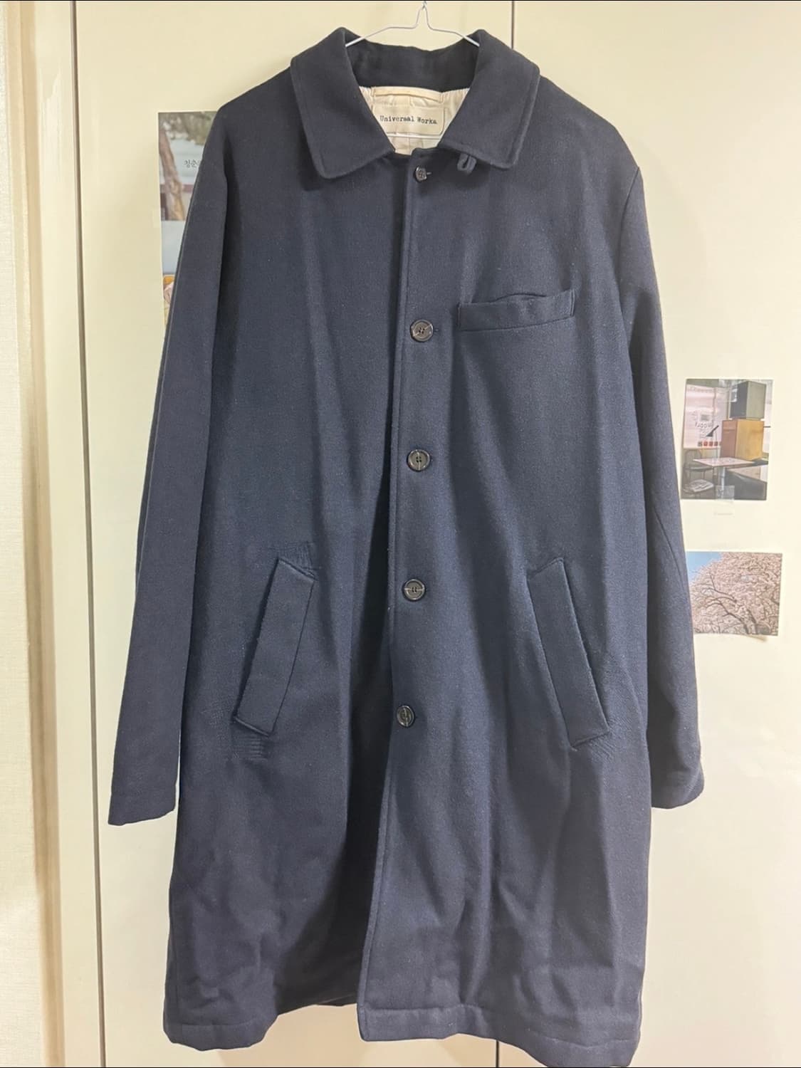 유니버셜웍스 네이비 코트 상품이미지1