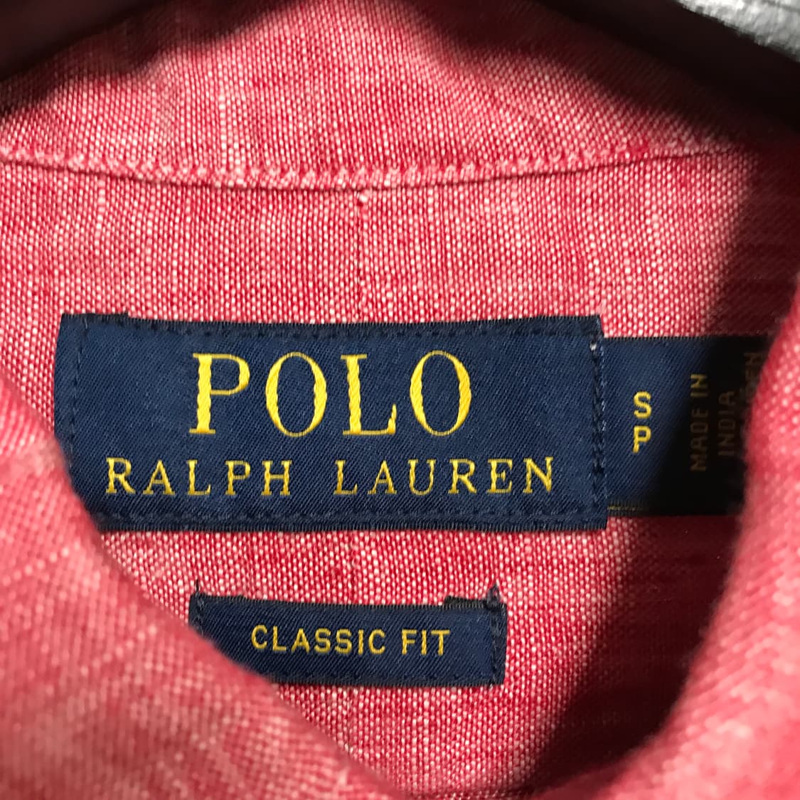 폴로 랄프로렌 린넨 셔츠 레드 S 상품이미지5