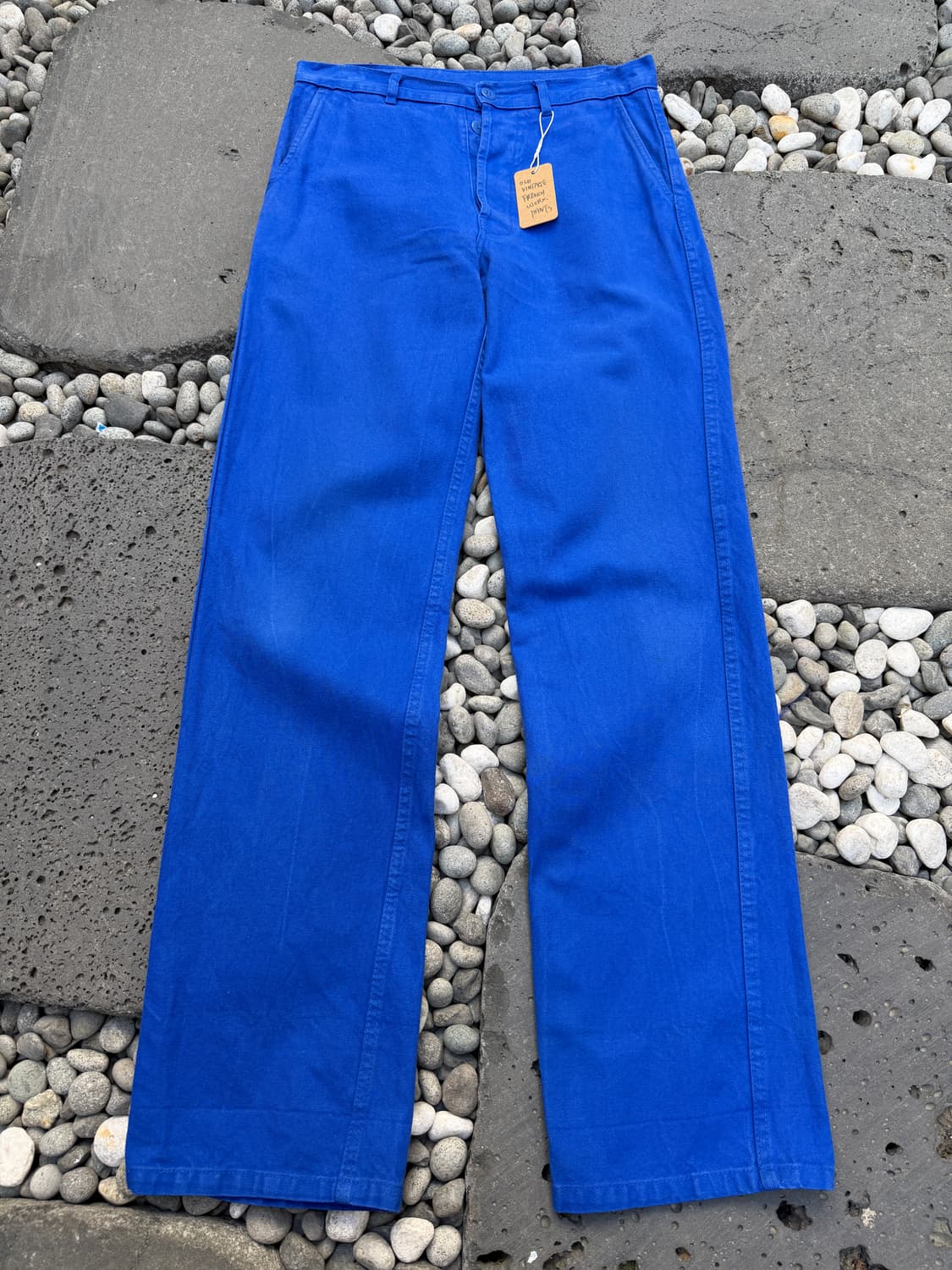 OLD VINTAGE WASHED BLUE 빈티지 프렌치워크팬츠 상품이미지1