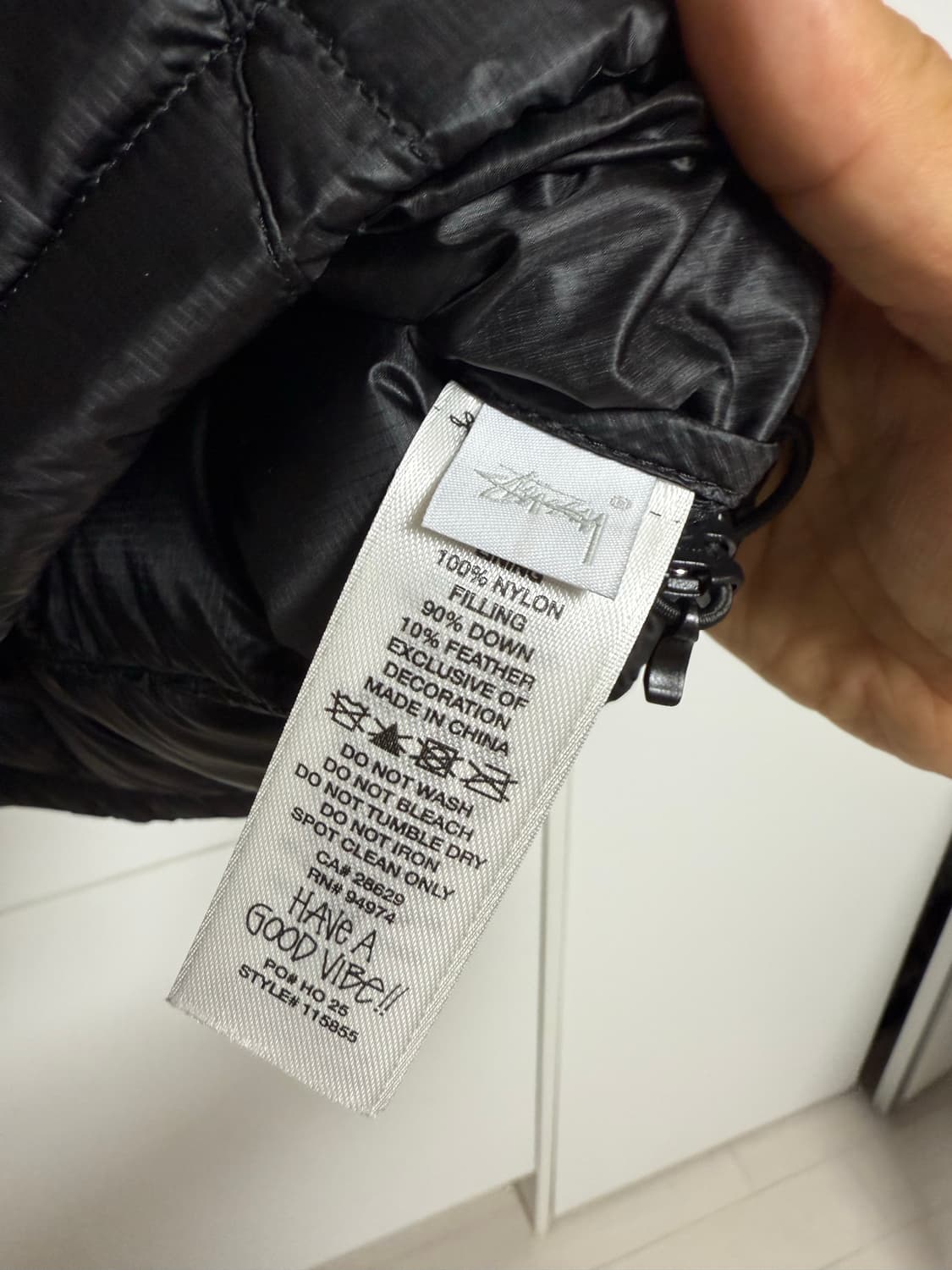 스투시 미드웨이트 퍼퍼 블랙 상품이미지5