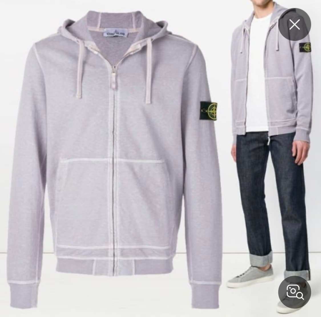 [95] 스톤아일랜드 가먼트 후드집업 상품이미지1