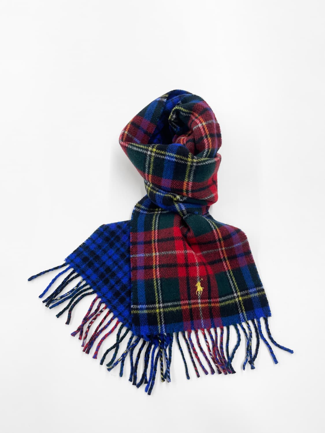 폴로 랄프로렌 리버시블 타탄 체크 머플러 상품이미지1