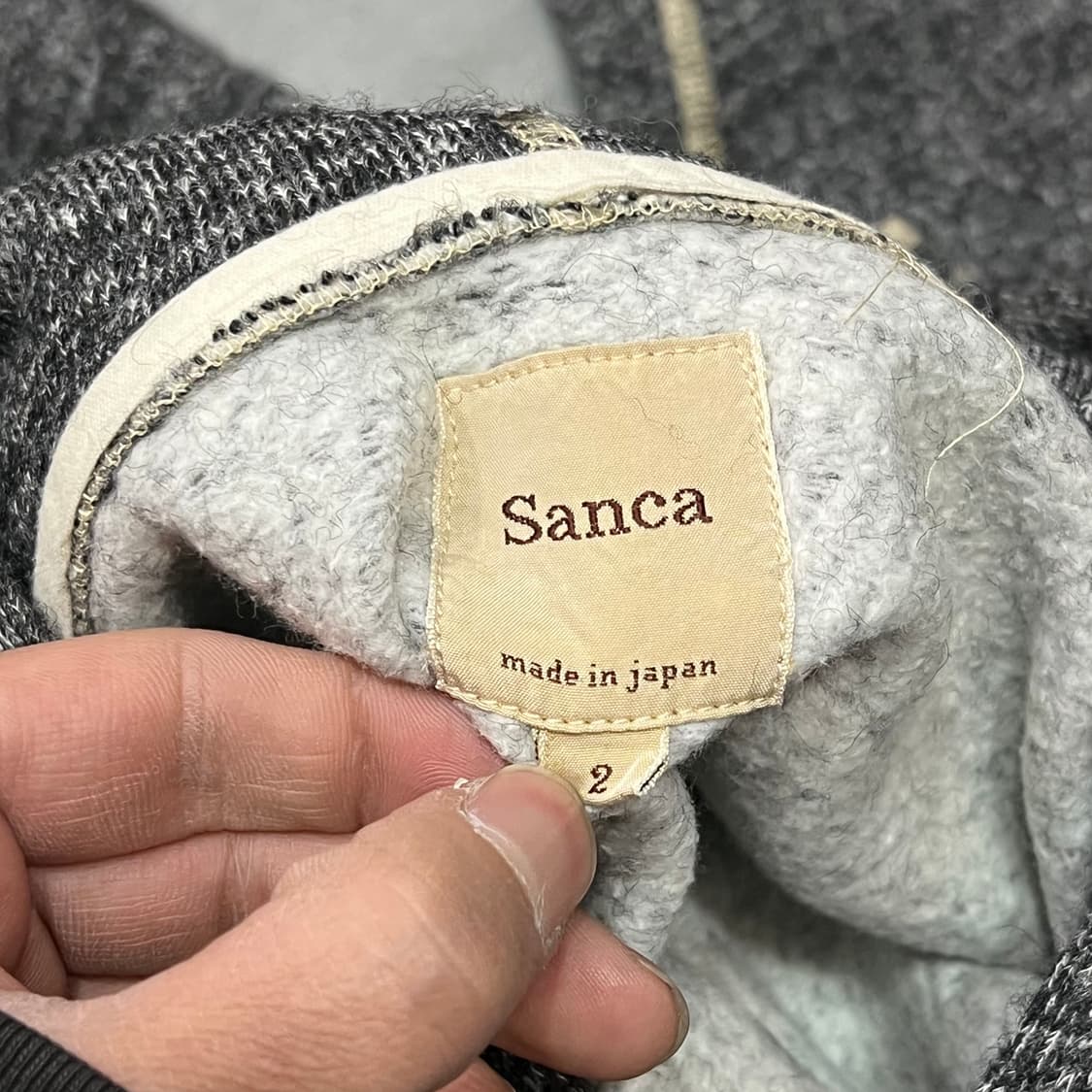  sanca 스티치 후드티 y15786 상품이미지5