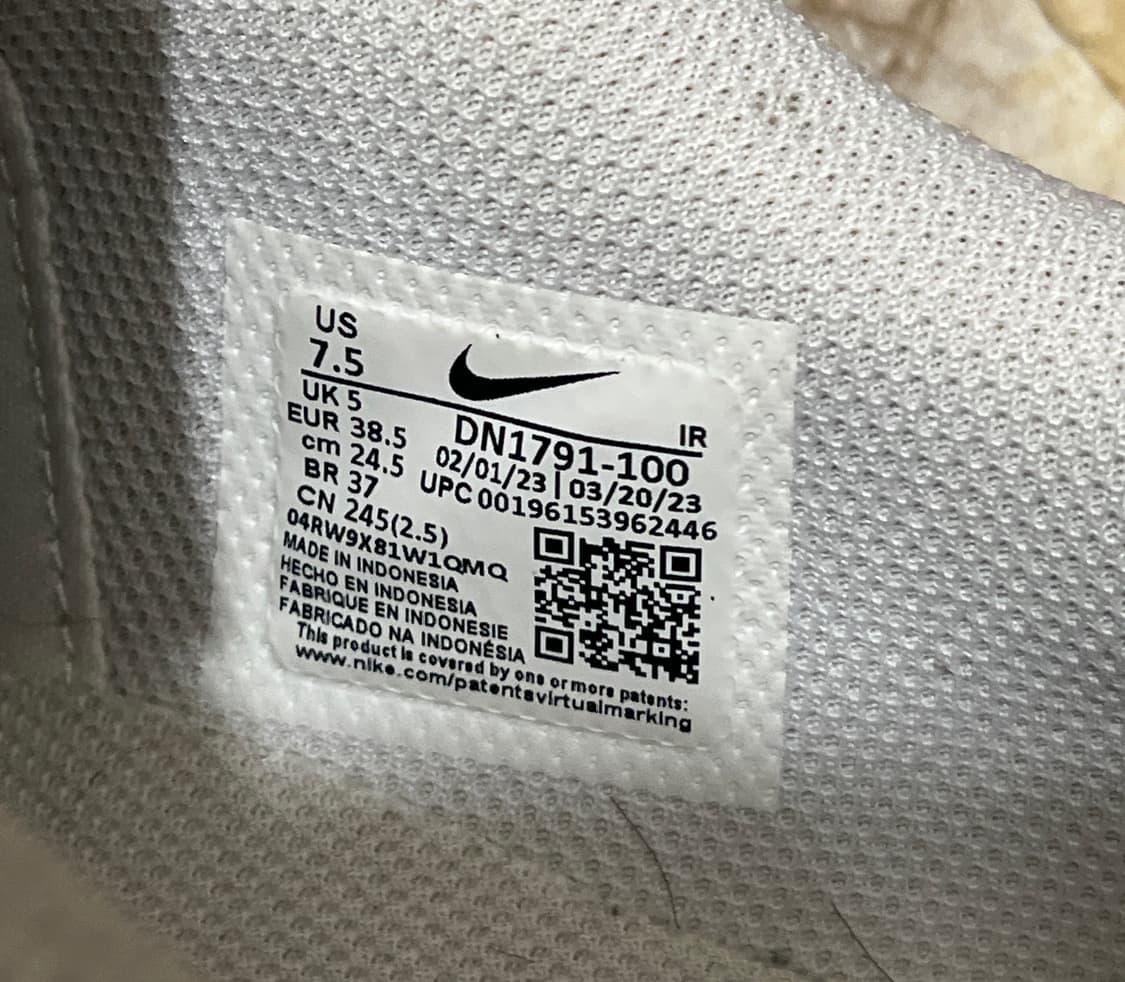 [나이키 Nike] (W) 나이키 코르테즈 화이트 앤 블랙 (245) 상품이미지2