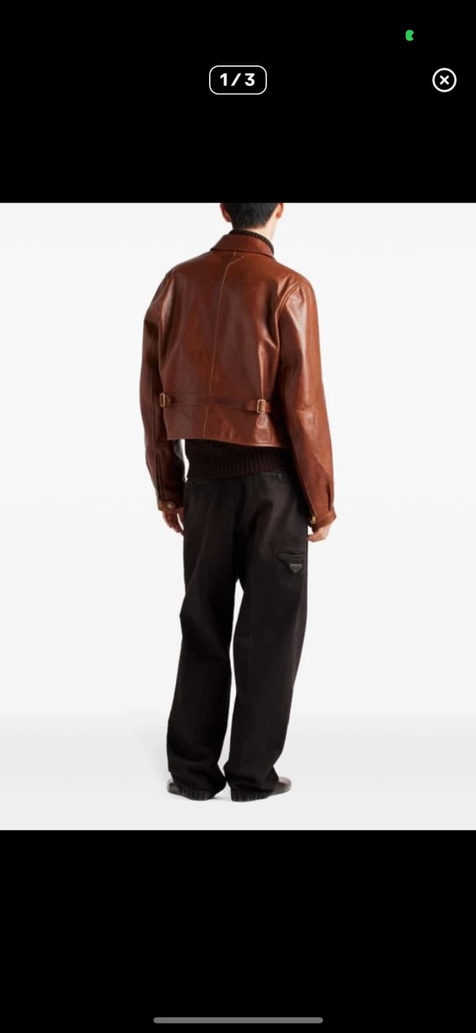 프라다 브라운 삼각로고 팬츠 52 상품이미지1