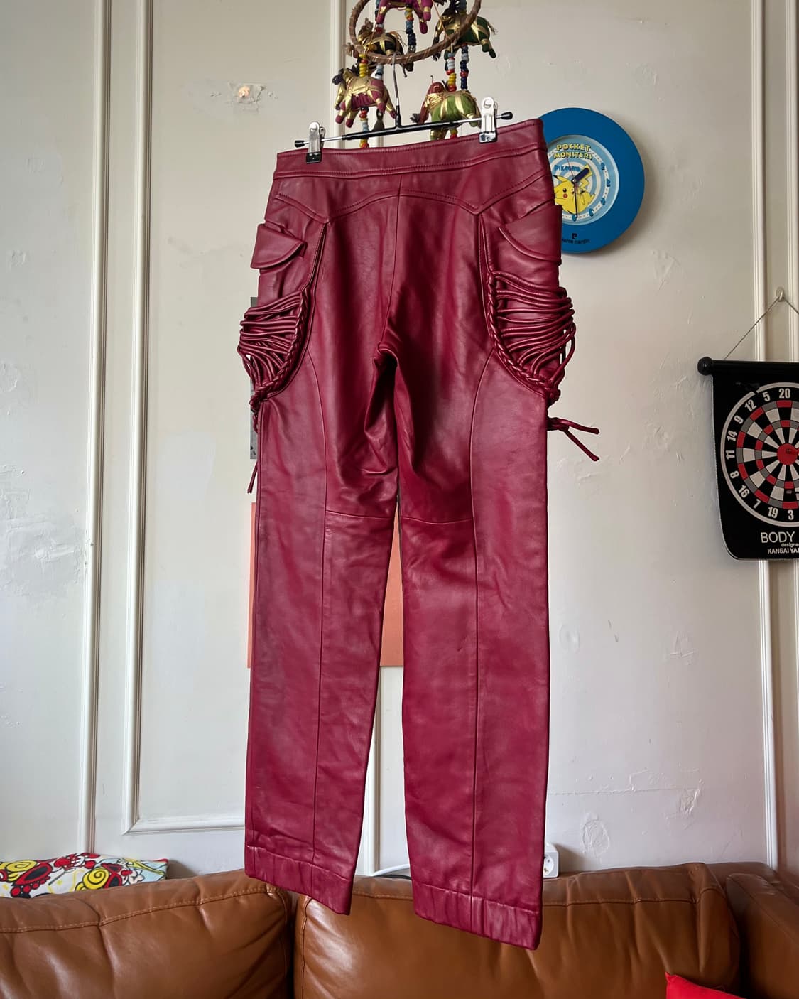 Vintage Real Lambskin 3D Leather Trouser 상품이미지6