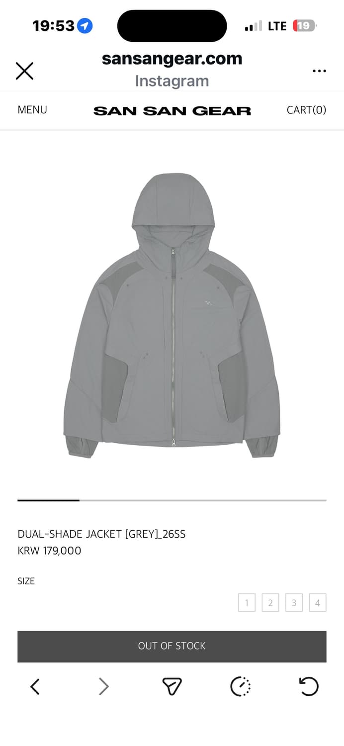 산산기어 듀얼 쉐이드 자켓 1사이즈 상품이미지1