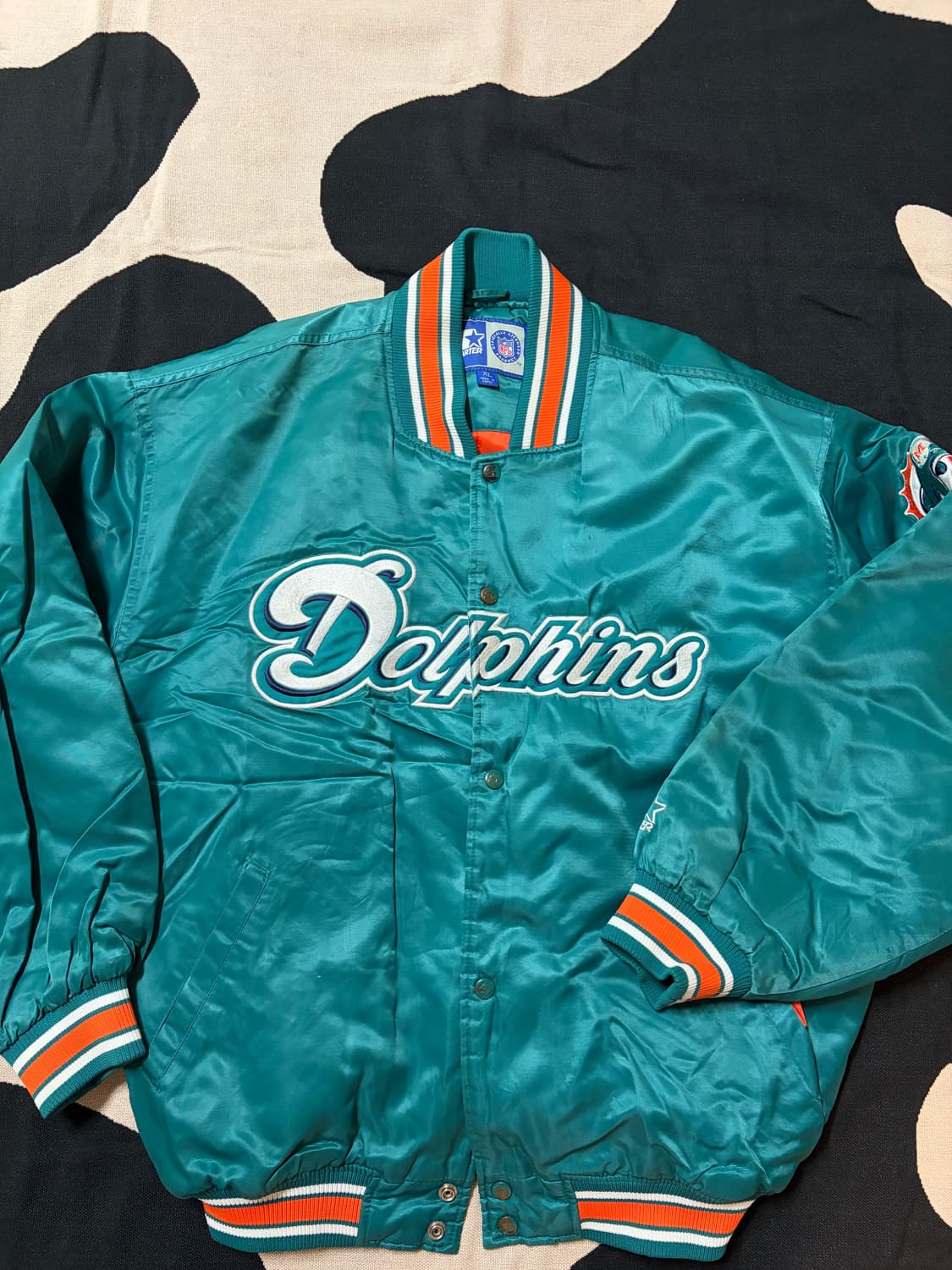 스타터 NFL 마이애미 돌핀스 사틴 자켓(105) 상품이미지1