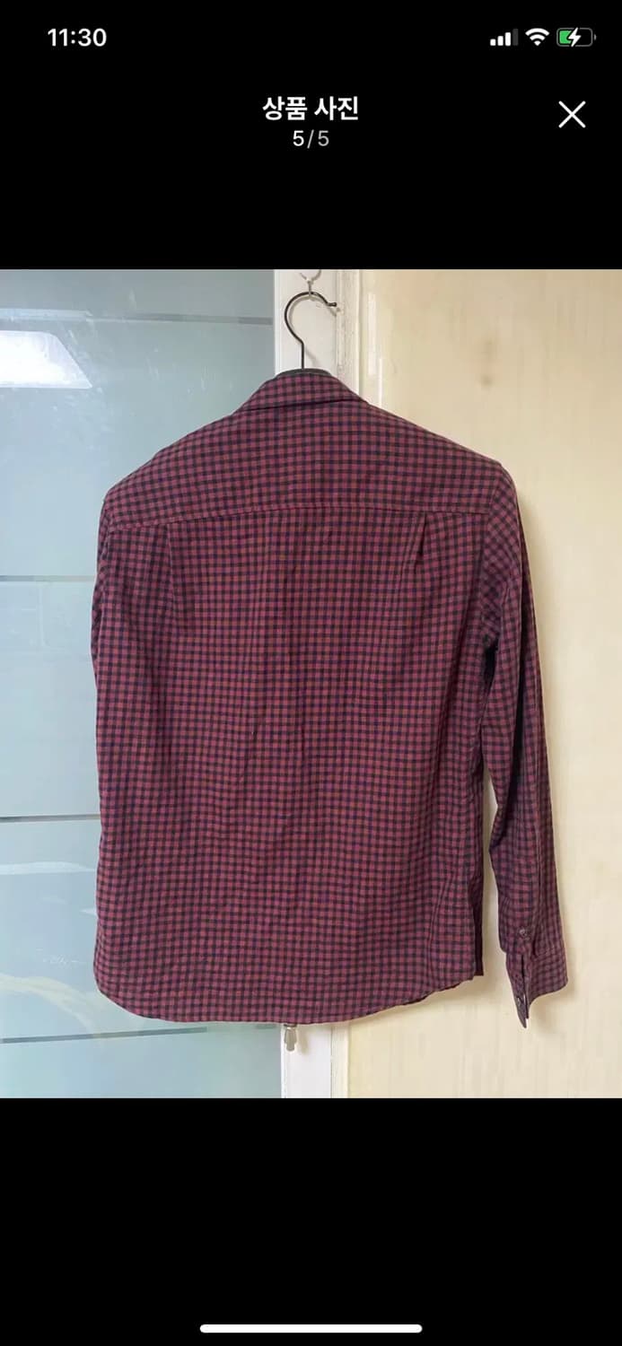 SOLID HOMME 솔리드옴므 체크셔츠 46사이즈 상품이미지5